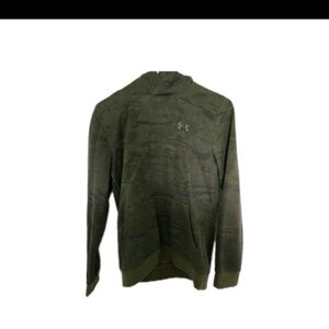 Under Armour Camo Green Sherpa Lined Hood Youth Large Hoodie EUC